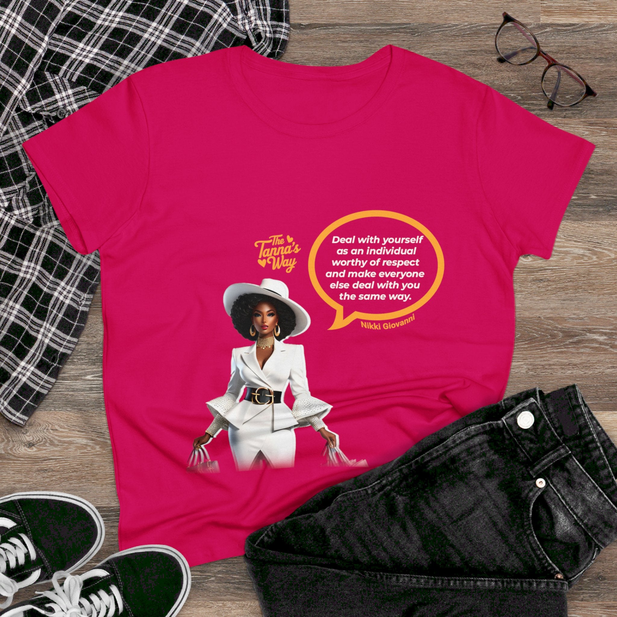 Nikki Giovanni Women's Midweight Cotton Tee